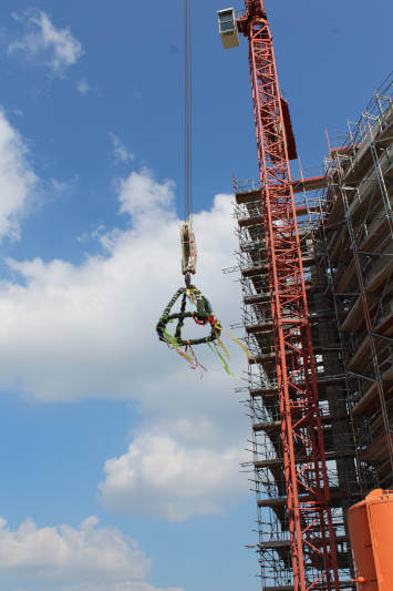 Richtkrone am Delitzscher Wasserturm wird gehisst