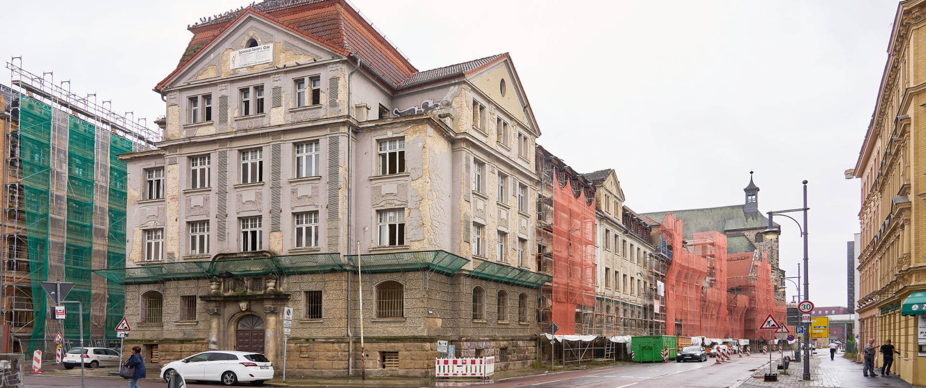 Altes Polizeipräsidium Halle Richtfest